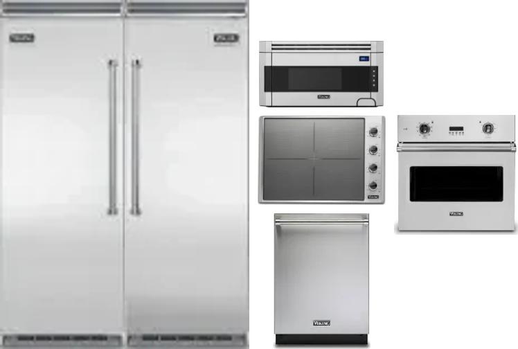 6 Piece Package Includes Refrigerator, Freezer, Cooktop, Wall Oven, Microwave And Dishwasher