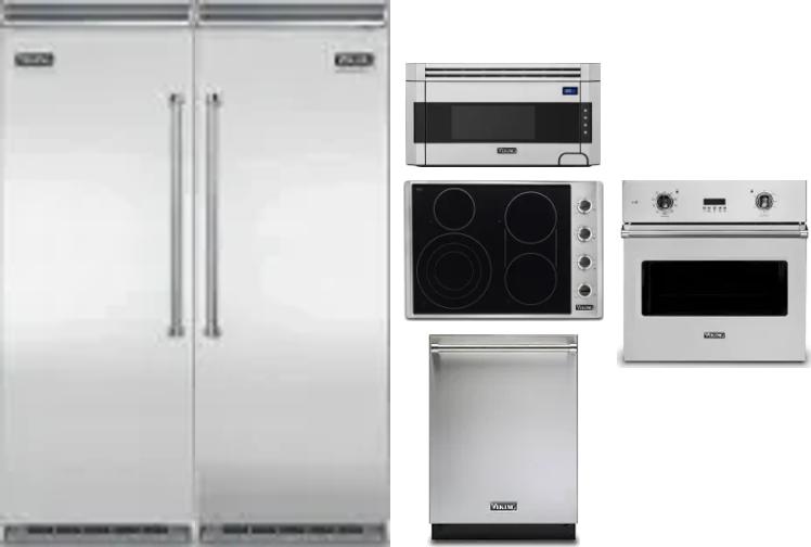 6 Piece Package Includes Refrigerator, Freezer, Cooktop, Wall Oven, Microwave And Dishwasher
