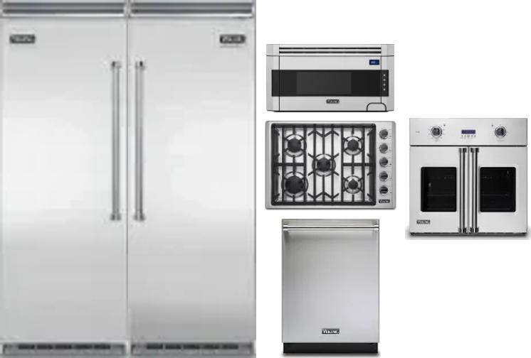 6 Piece Package Includes Refrigerator, Freezer, Cooktop, Wall Oven, Microwave And Dishwasher