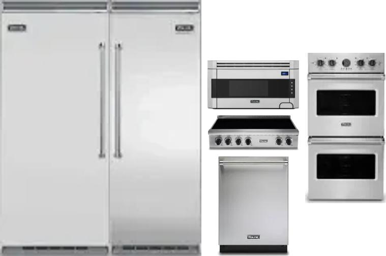 6 Piece Package Includes Refrigerator, Freezer, Cooktop, Wall Oven, Microwave And Dishwasher
