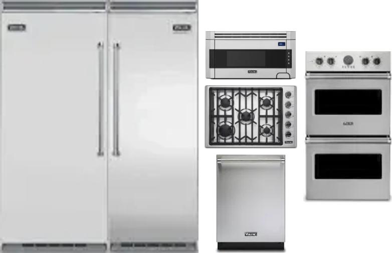 6 Piece Package Includes Refrigerator, Freezer, Cooktop, Wall Oven, Microwave And Dishwasher