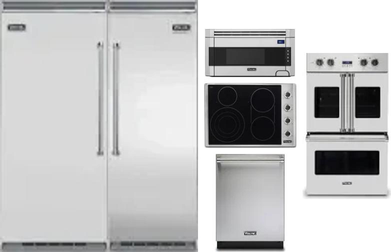 6 Piece Package Includes Refrigerator, Freezer, Cooktop, Wall Oven, Microwave And Dishwasher