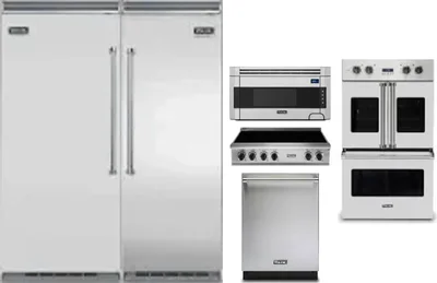 6 Piece Package Includes Refrigerator, Freezer, Cooktop, Wall Oven, Microwave And Dishwasher