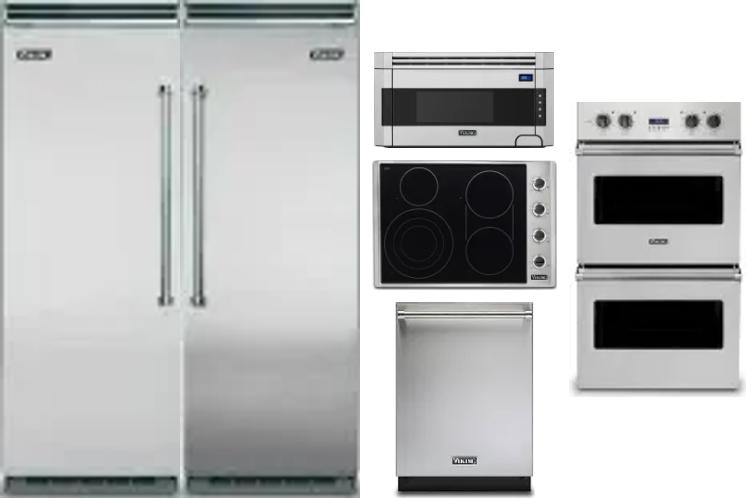 6 Piece Package Includes Refrigerator, Freezer, Cooktop, Wall Oven, Microwave And Dishwasher