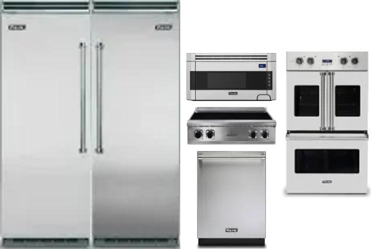 6 Piece Package Includes Refrigerator, Freezer, Cooktop, Wall Oven, Microwave And Dishwasher