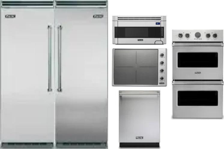 6 Piece Package Includes Refrigerator, Freezer, Cooktop, Wall Oven, Microwave And Dishwasher
