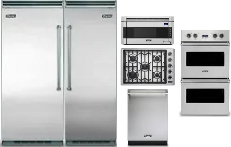 6 Piece Package Includes Refrigerator, Freezer, Cooktop, Wall Oven, Microwave And Dishwasher