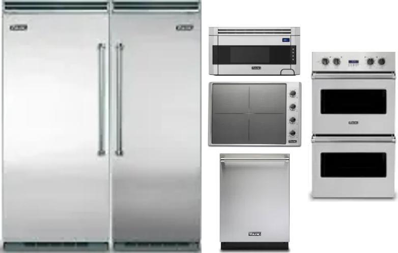 6 Piece Package Includes Refrigerator, Freezer, Cooktop, Wall Oven, Microwave And Dishwasher