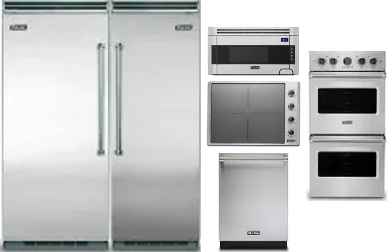 6 Piece Package Includes Refrigerator, Freezer, Cooktop, Wall Oven, Microwave And Dishwasher