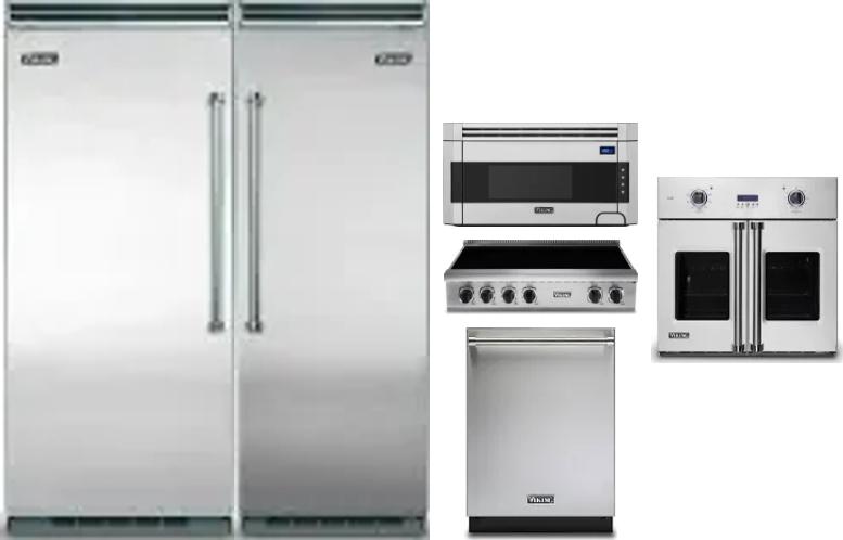 6 Piece Package Includes Refrigerator, Freezer, Cooktop, Wall Oven, Microwave And Dishwasher