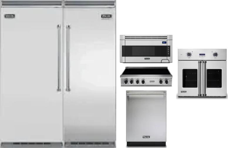 6 Piece Package Includes Refrigerator, Freezer, Cooktop, Wall Oven, Microwave And Dishwasher