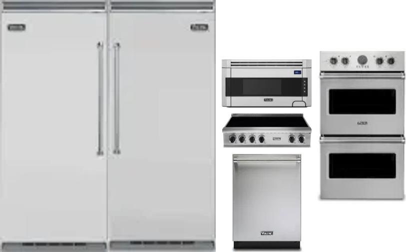 6 Piece Package Includes Refrigerator, Freezer, Cooktop, Wall Oven, Microwave And Dishwasher
