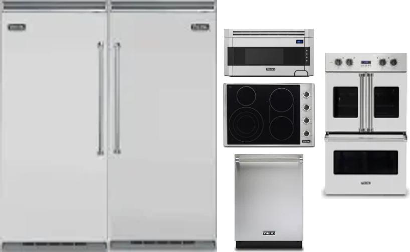 6 Piece Package Includes Refrigerator, Freezer, Cooktop, Wall Oven, Microwave And Dishwasher