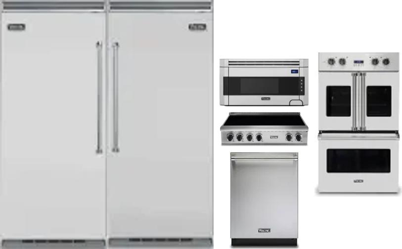 6 Piece Package Includes Refrigerator, Freezer, Cooktop, Wall Oven, Microwave And Dishwasher