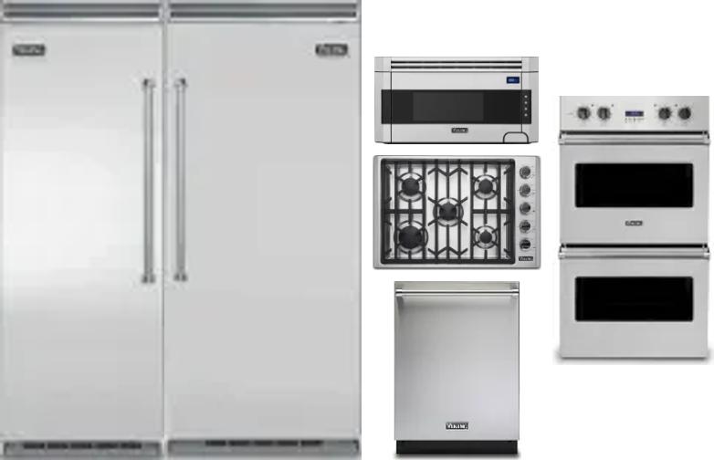 6 Piece Package Includes Refrigerator, Freezer, Cooktop, Wall Oven, Microwave And Dishwasher