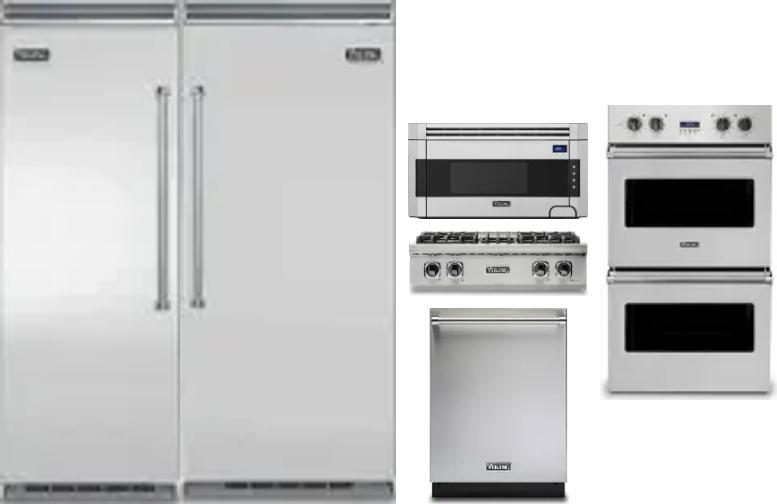 6 Piece Package Includes Refrigerator, Freezer, Cooktop, Wall Oven, Microwave And Dishwasher