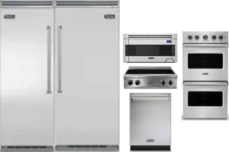 6 Piece Package Includes Refrigerator, Freezer, Cooktop, Wall Oven, Microwave And Dishwasher