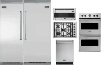 6 Piece Package Includes Refrigerator, Freezer, Cooktop, Wall Oven, Microwave And Dishwasher