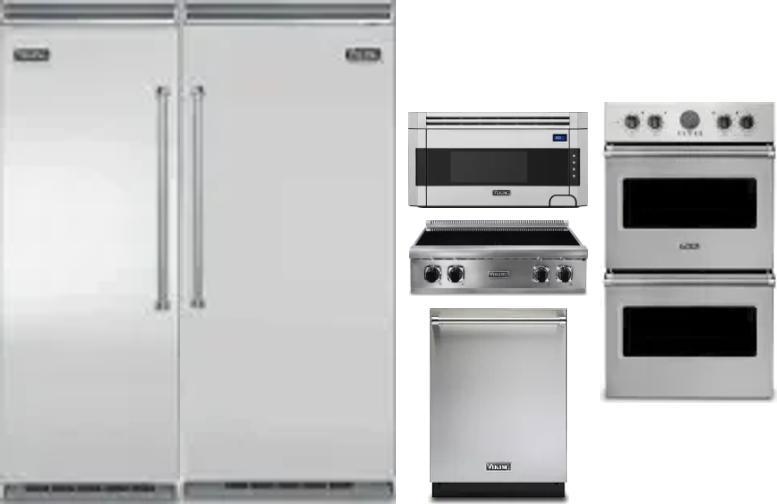 6 Piece Package Includes Refrigerator, Freezer, Cooktop, Wall Oven, Microwave And Dishwasher