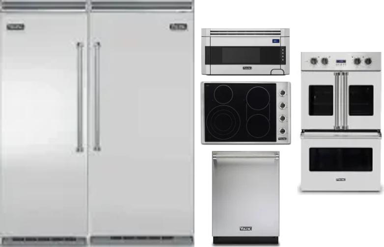 6 Piece Package Includes Refrigerator, Freezer, Cooktop, Wall Oven, Microwave And Dishwasher