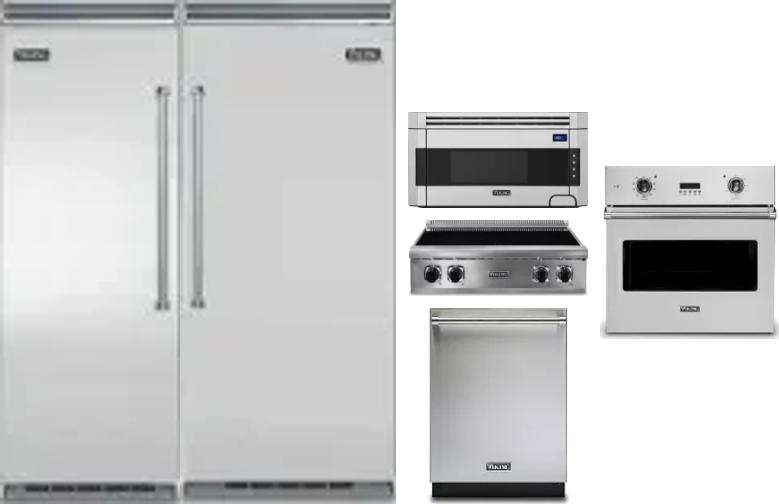6 Piece Package Includes Refrigerator, Freezer, Cooktop, Wall Oven, Microwave And Dishwasher