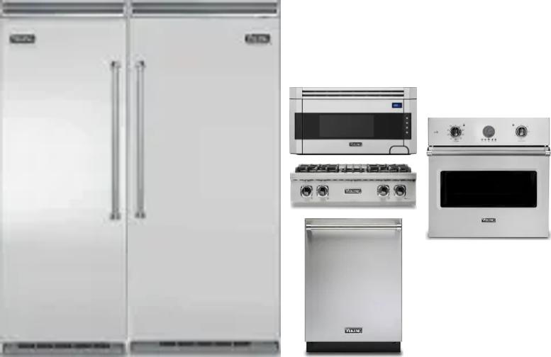 6 Piece Package Includes Refrigerator, Freezer, Cooktop, Wall Oven, Microwave And Dishwasher