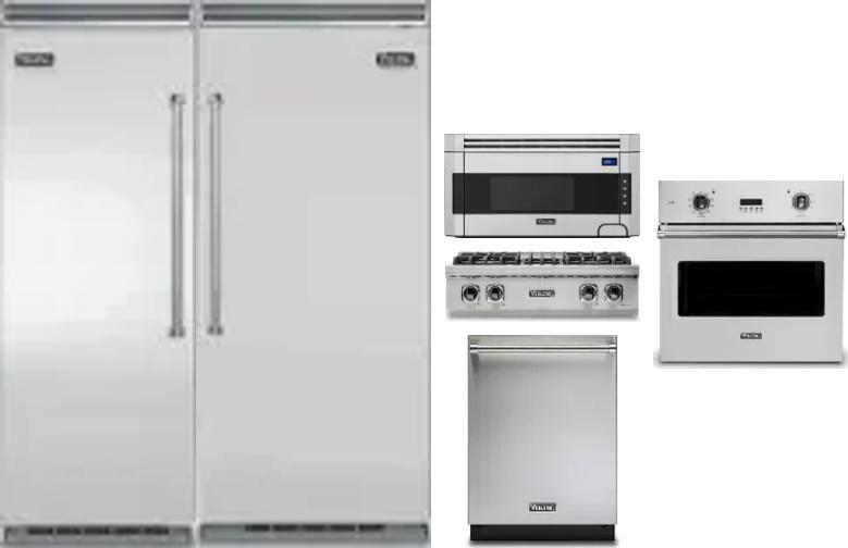6 Piece Package Includes Refrigerator, Freezer, Cooktop, Wall Oven, Microwave And Dishwasher