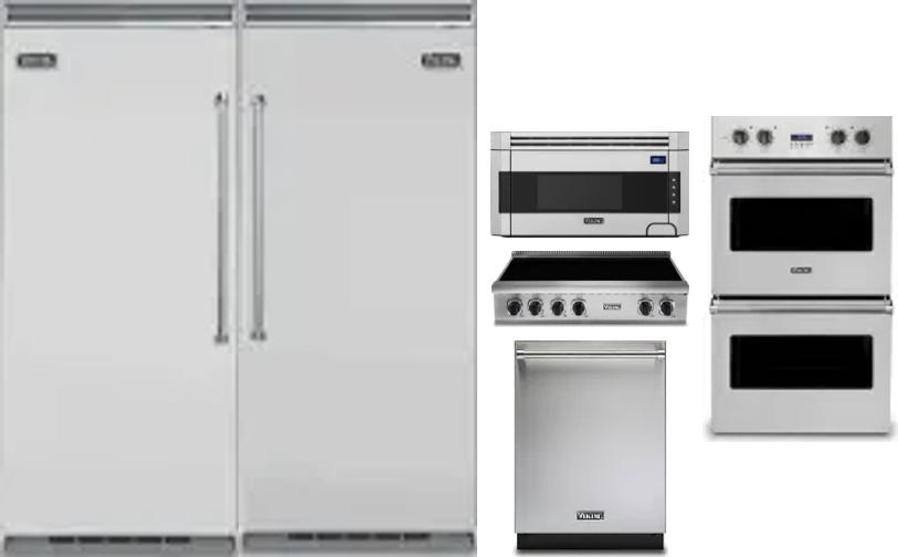 6 Piece Package Includes Refrigerator, Freezer, Cooktop, Wall Oven, Microwave And Dishwasher