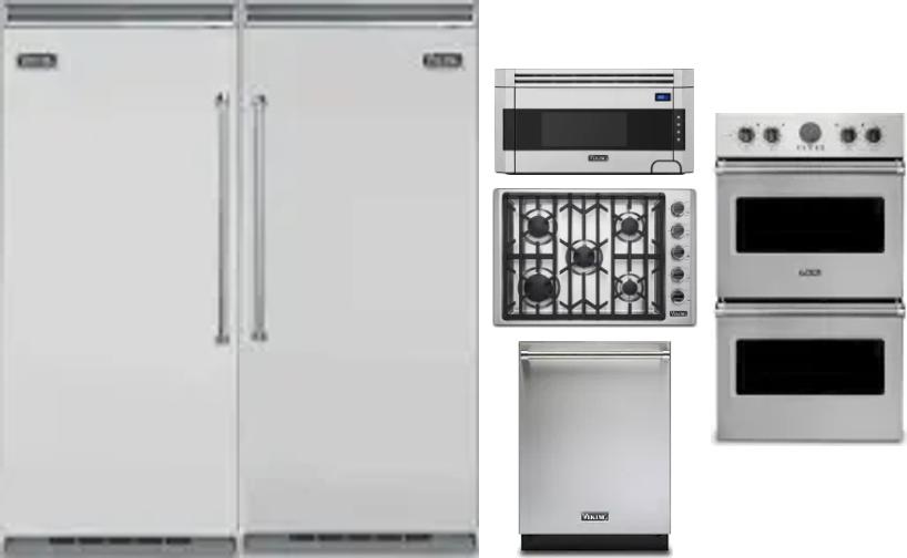 6 Piece Package Includes Refrigerator, Freezer, Cooktop, Wall Oven, Microwave And Dishwasher