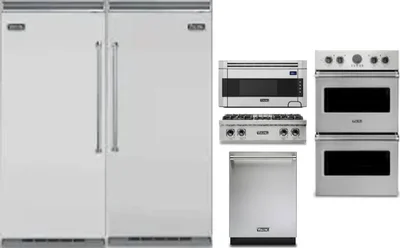 6 Piece Package Includes Refrigerator, Freezer, Cooktop, Wall Oven, Microwave And Dishwasher