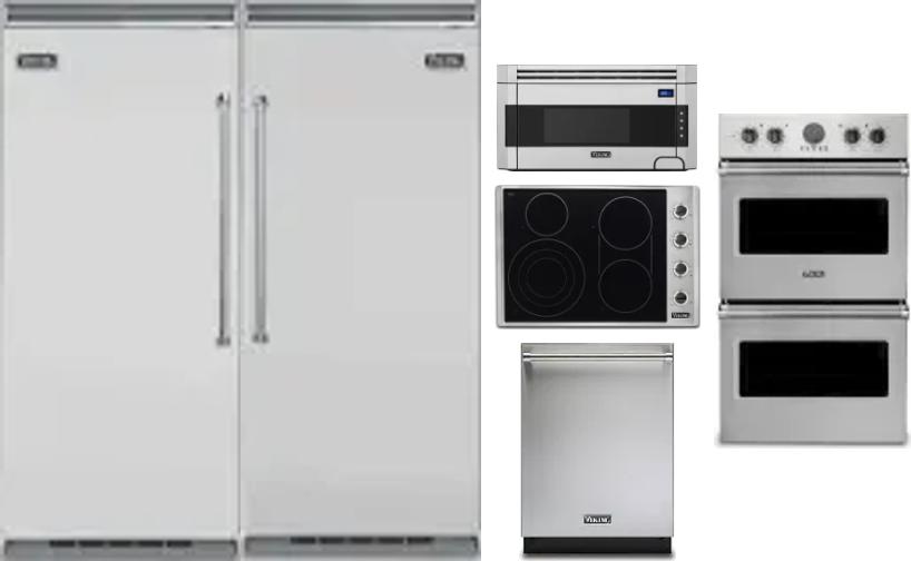 6 Piece Package Includes Refrigerator, Freezer, Cooktop, Wall Oven, Microwave And Dishwasher