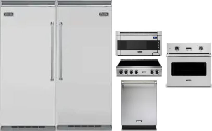 6 Piece Package Includes Refrigerator, Freezer, Cooktop, Wall Oven, Microwave And Dishwasher