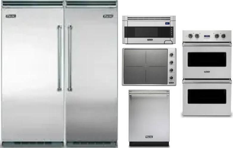 6 Piece Package Includes Refrigerator, Freezer, Cooktop, Wall Oven, Microwave And Dishwasher