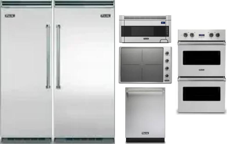 6 Piece Package Includes Refrigerator, Freezer, Cooktop, Wall Oven, Microwave And Dishwasher