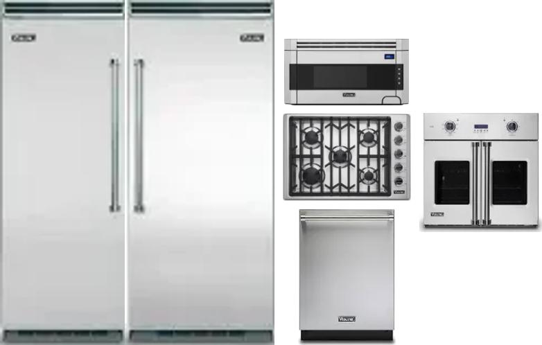 6 Piece Package Includes Refrigerator, Freezer, Cooktop, Wall Oven, Microwave And Dishwasher