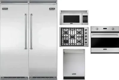 6 Piece Package Includes Refrigerator, Freezer, Cooktop, Wall Oven, Microwave And Dishwasher
