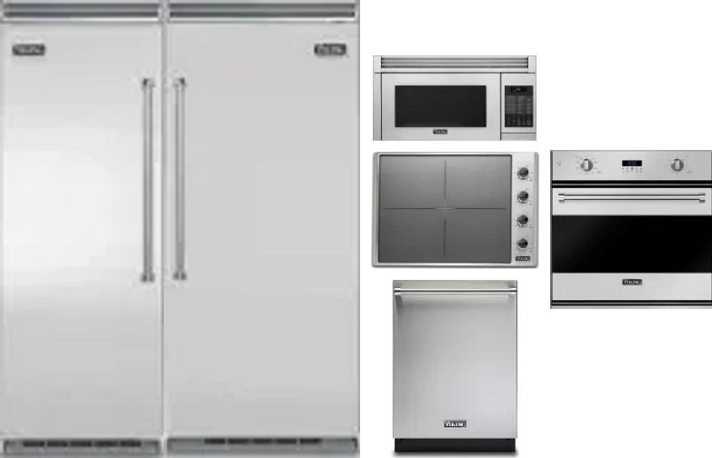 6 Piece Package Includes Refrigerator, Freezer, Cooktop, Wall Oven, Microwave And Dishwasher