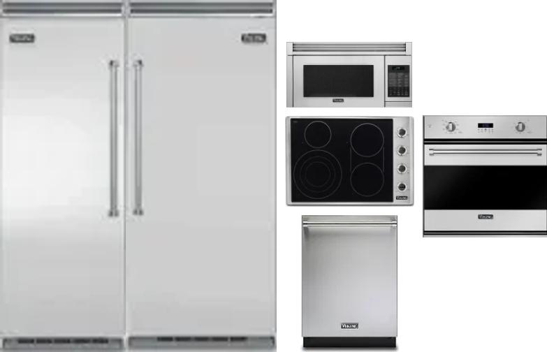 6 Piece Package Includes Refrigerator, Freezer, Cooktop, Wall Oven, Microwave And Dishwasher