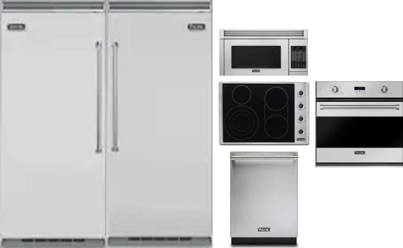 6 Piece Package Includes Refrigerator, Freezer, Cooktop, Wall Oven, Microwave And Dishwasher