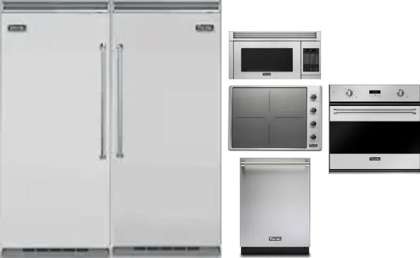 6 Piece Package Includes Refrigerator, Freezer, Cooktop, Wall Oven, Microwave And Dishwasher