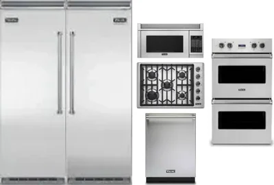 6 Piece Package Includes Refrigerator, Freezer, Cooktop, Wall Oven, Microwave And Dishwasher