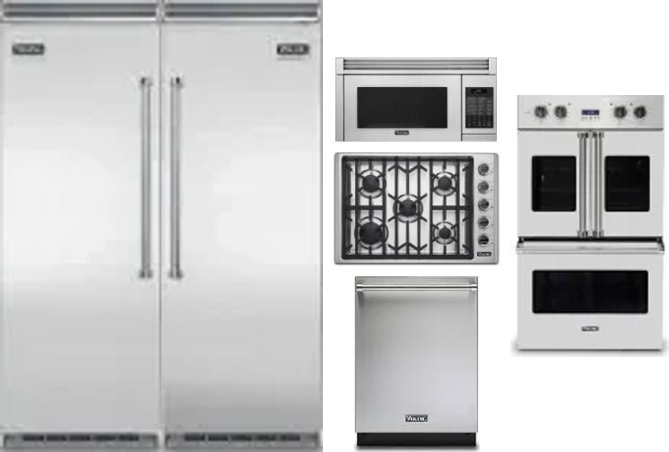 6 Piece Package Includes Refrigerator, Freezer, Cooktop, Wall Oven, Microwave And Dishwasher
