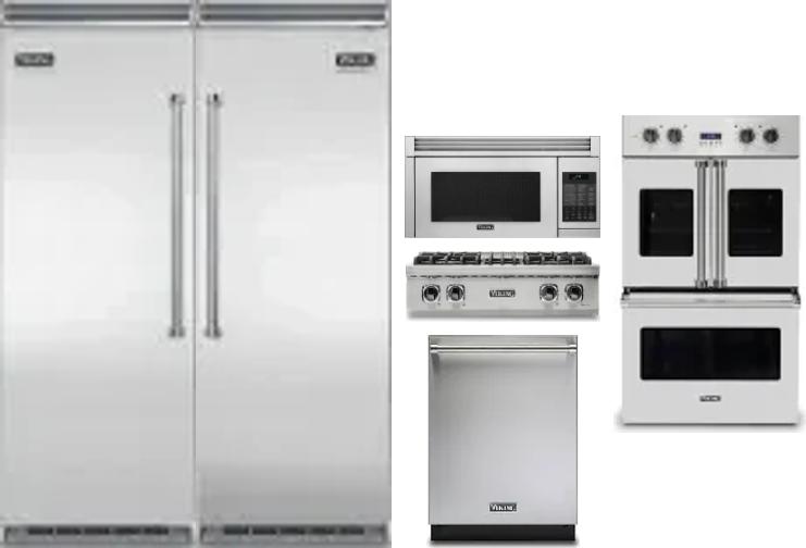 6 Piece Package Includes Refrigerator, Freezer, Cooktop, Wall Oven, Microwave And Dishwasher