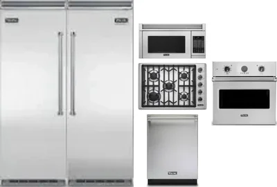 6 Piece Package Includes Refrigerator, Freezer, Cooktop, Wall Oven, Microwave And Dishwasher