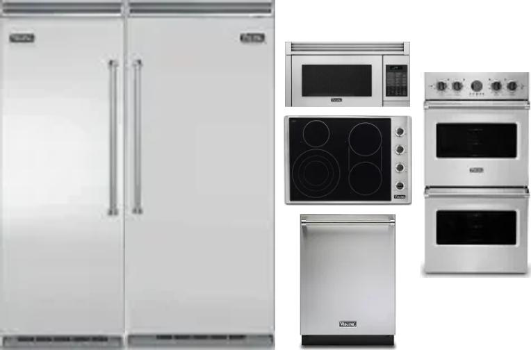 6 Piece Package Includes Refrigerator, Freezer, Cooktop, Wall Oven, Microwave And Dishwasher