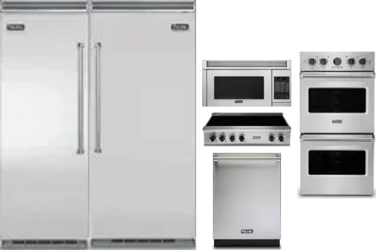 6 Piece Package Includes Refrigerator, Freezer, Cooktop, Wall Oven, Microwave And Dishwasher