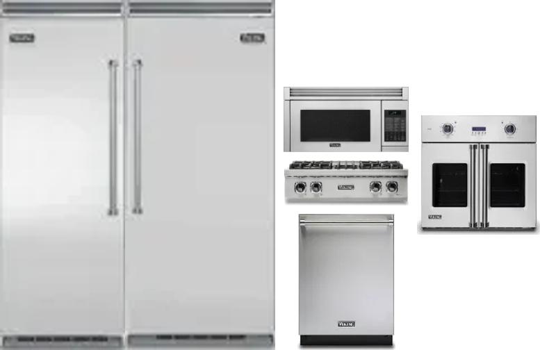 6 Piece Package Includes Refrigerator, Freezer, Cooktop, Wall Oven, Microwave And Dishwasher