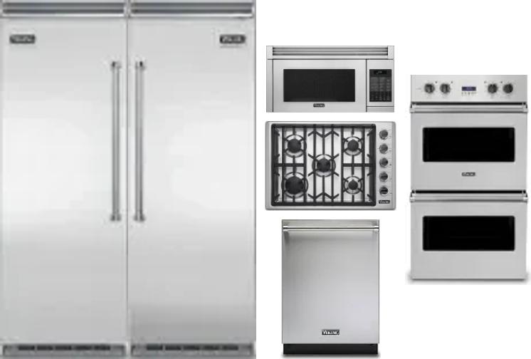 6 Piece Package Includes Refrigerator, Freezer, Cooktop, Wall Oven, Microwave And Dishwasher
