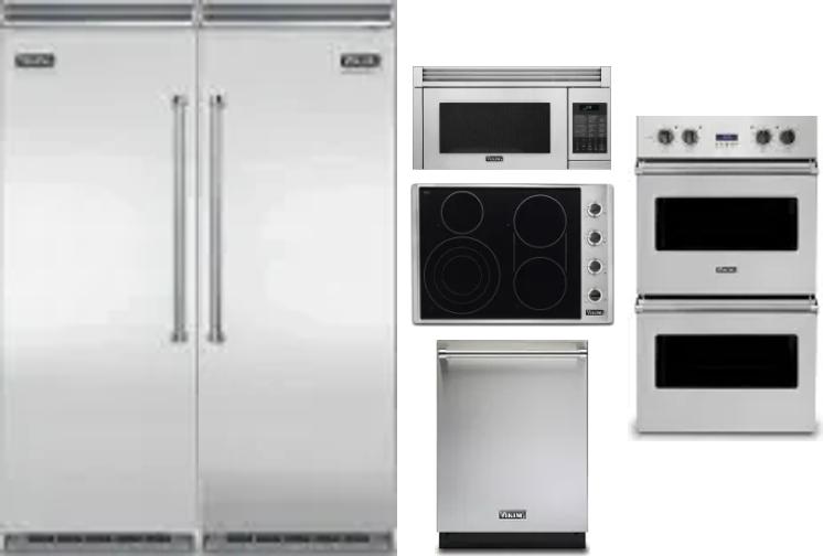 6 Piece Package Includes Refrigerator, Freezer, Cooktop, Wall Oven, Microwave And Dishwasher
