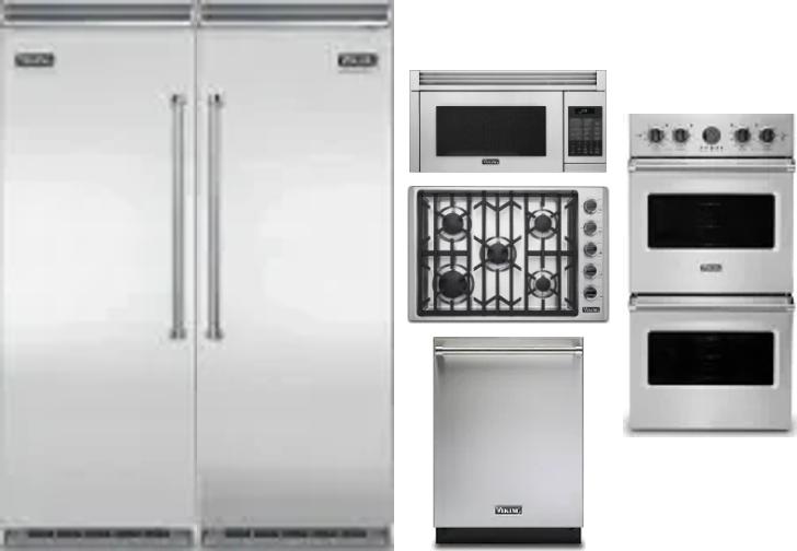 6 Piece Package Includes Refrigerator, Freezer, Cooktop, Wall Oven, Microwave And Dishwasher